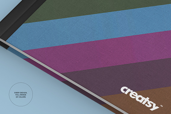 Fabric Notebook Mockup Set in Product Mockups - product preview 3