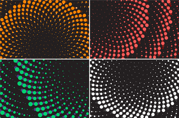 Vector Geometrical Dots Backgrounds in Patterns - product preview 1