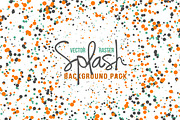 Vector Splash Dots Background Pack