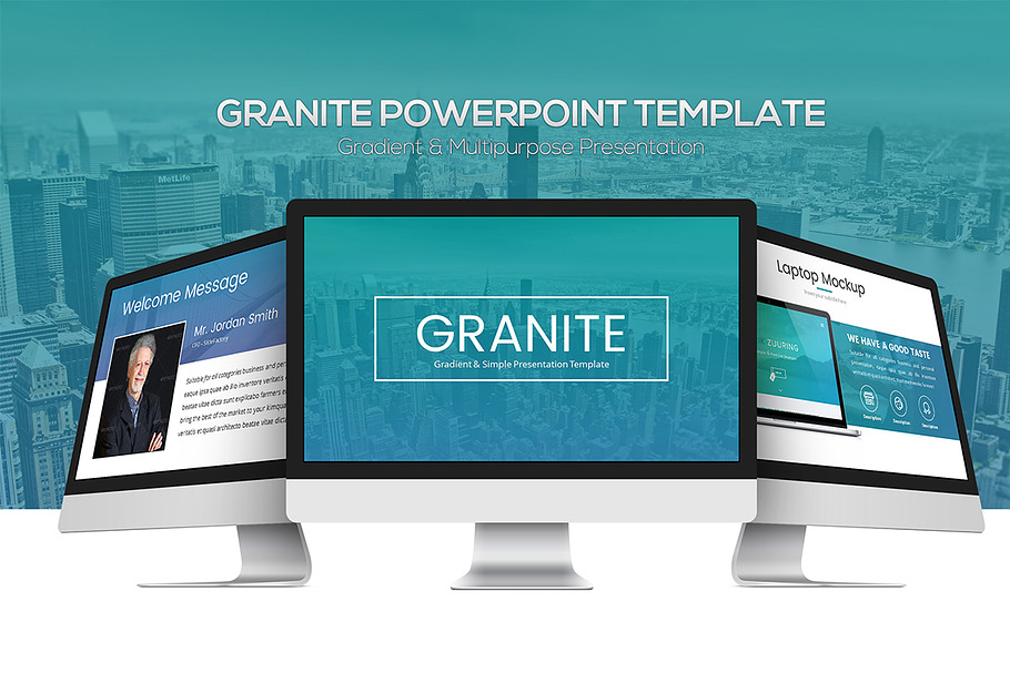 Granite Powerpoint Template in PowerPoint Templates - product preview 8