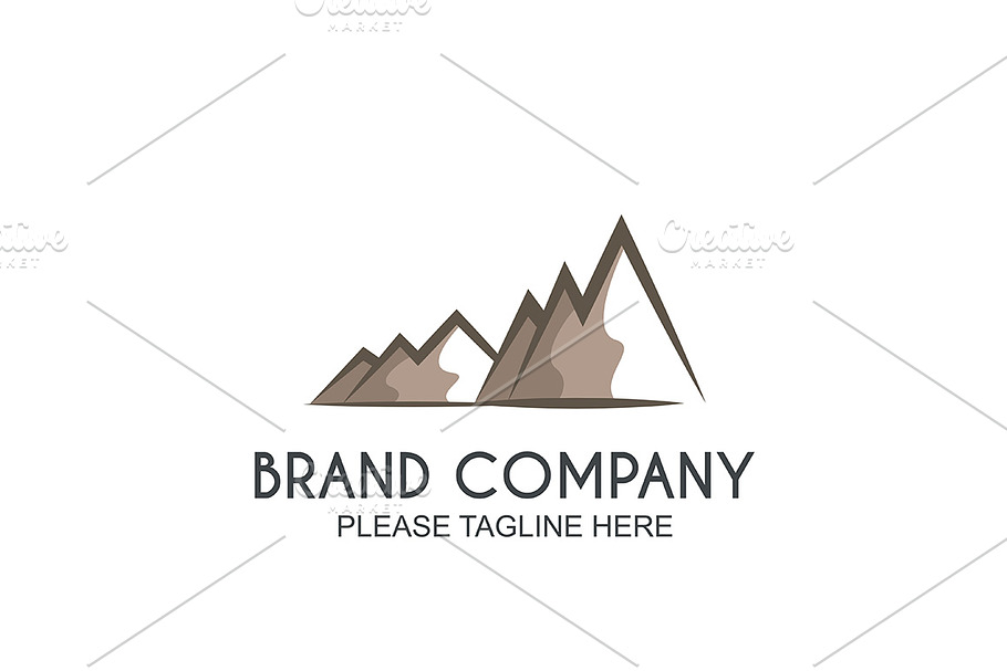 Natural Mountain in Logo Templates - product preview 8