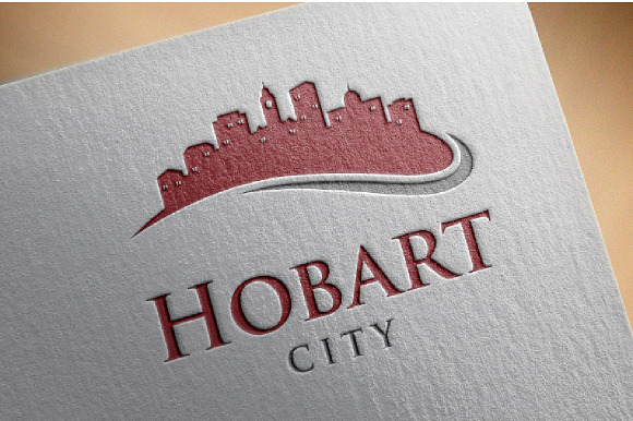 4 - Hobart Skyline Landscape Logo in Logo Templates - product preview 1