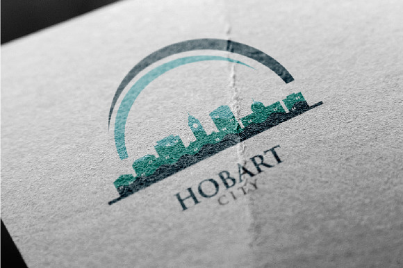 4 - Hobart Skyline Landscape Logo in Logo Templates - product preview 2