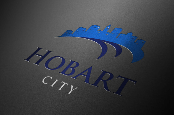 4 - Hobart Skyline Landscape Logo in Logo Templates - product preview 3
