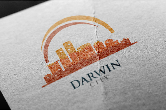 4 - Darwin Skyline Landscape Logo in Logo Templates - product preview 1