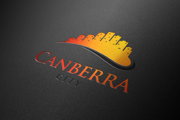 4 - Canberra Skyline Landscape Logo in Logo Templates - product preview 1