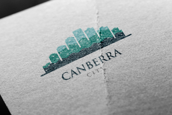 4 - Canberra Skyline Landscape Logo in Logo Templates - product preview 3