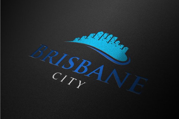 4 - Brisbane Skyline Landscape Logo in Logo Templates - product preview 2