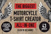 ALL in one Biker t-shirt creator