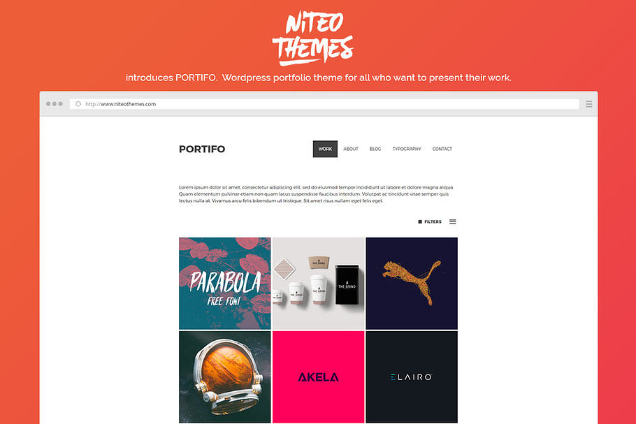 Portifo - portfolio WordPress theme