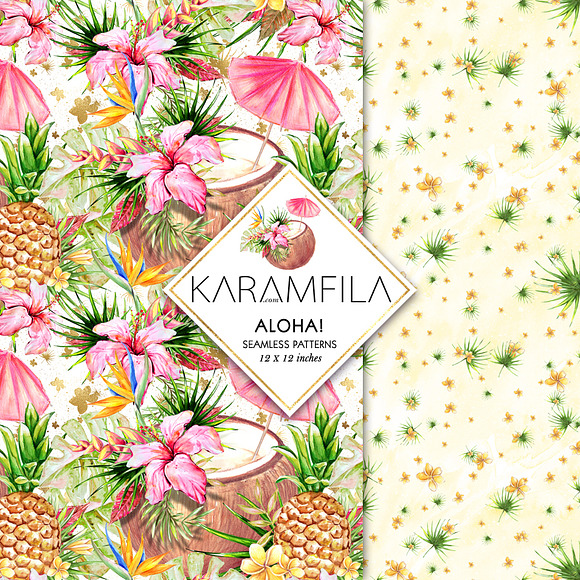 Aloha Patterns Tropical Summer Paper in Patterns - product preview 5