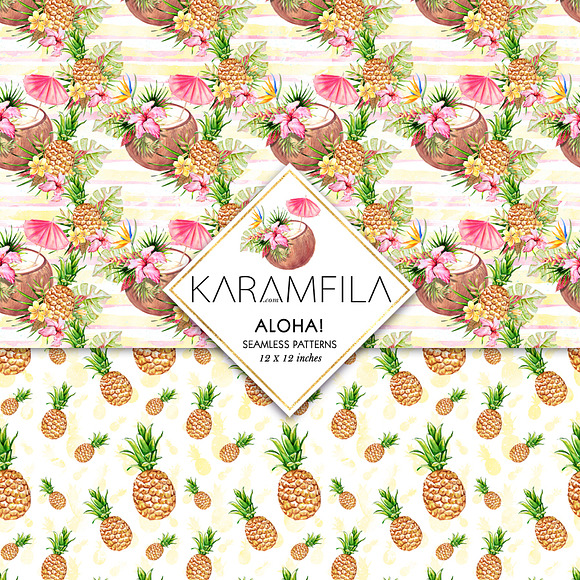 Aloha Patterns Tropical Summer Paper in Patterns - product preview 7