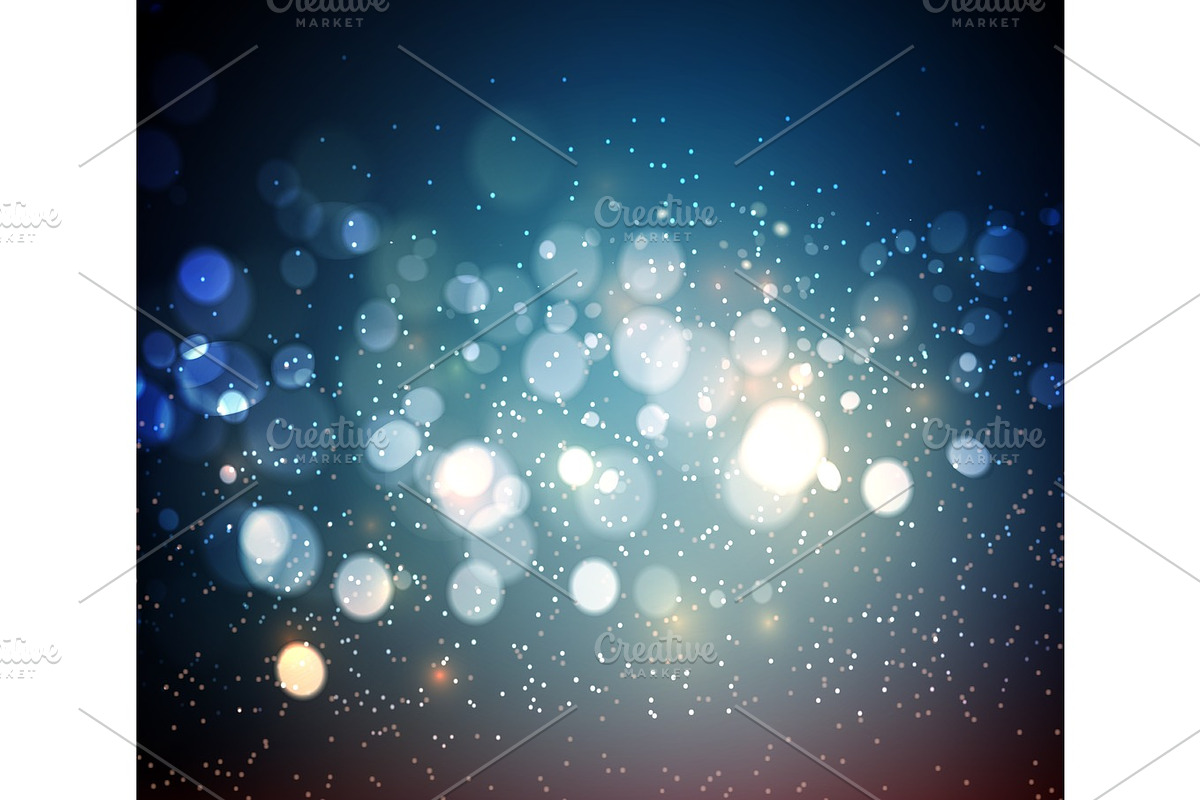 Abstract background. Festive elegant abstract background with bokeh  lights  in Graphics - product preview 8