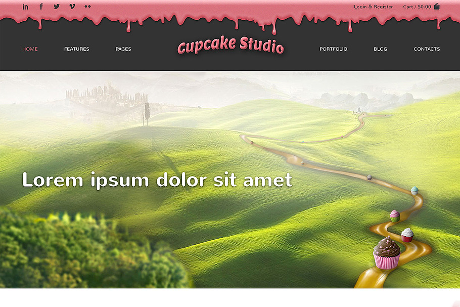 Cupcake Studio Bootstrap Site Theme