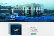 Mortgage Landing Page PSD Template 