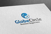 Globe Circle Style Logo