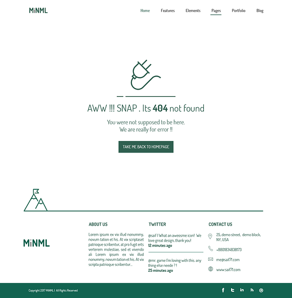 MiNML - Clean & Minimal PSD Template in UI Kits and Libraries - product preview 5