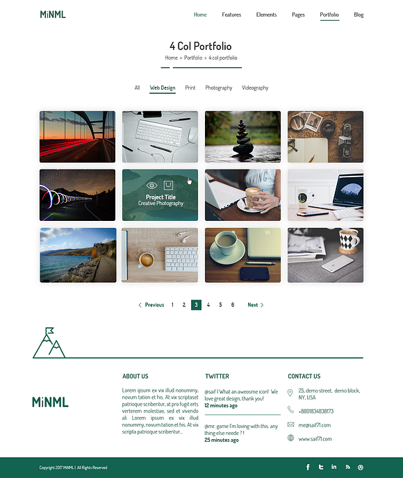 MiNML - Clean & Minimal PSD Template in UI Kits and Libraries - product preview 10