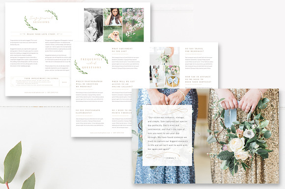 Wedding Photographer Magazine  in Magazine Templates - product preview 3