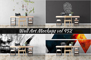Wall Mockup - Sticker Mockup Vol 452