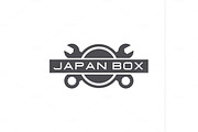 Japan auto service repair car logo