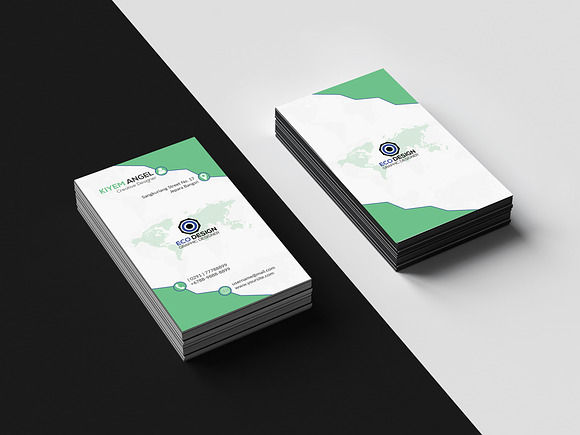 Verical Business Card in Business Card Templates - product preview 1