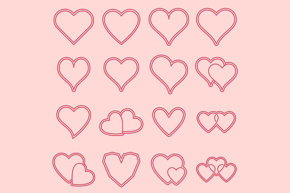 Heart Icons in Graphics - product preview 6