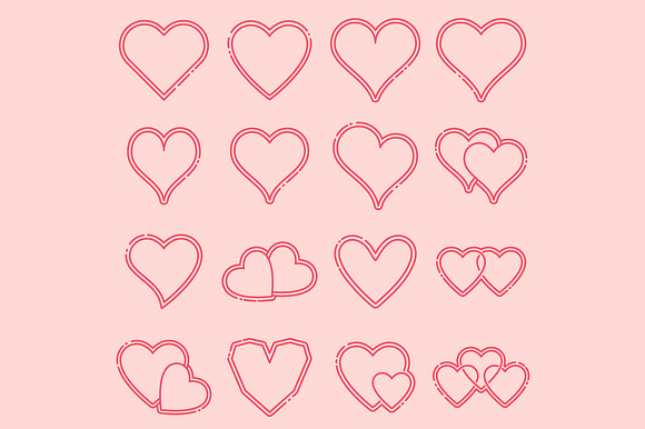 Heart Icons in Graphics - product preview 7