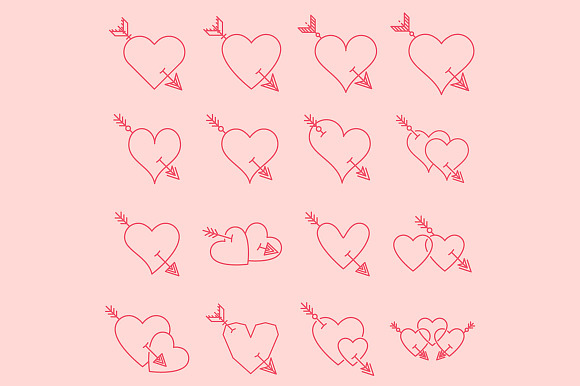 Heart Icons in Graphics - product preview 8