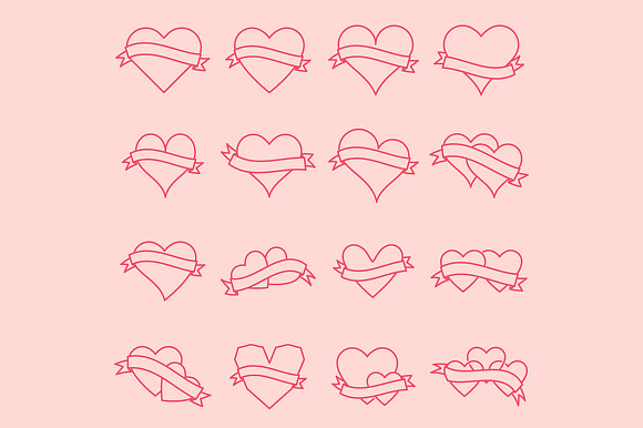 Heart Icons in Graphics - product preview 12
