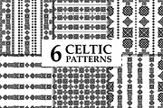 Celtic knot seamless pattern set