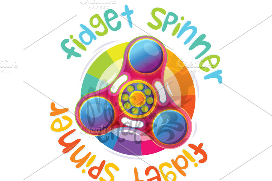 Fidget Spinner Gadget in Illustrations - product preview 8
