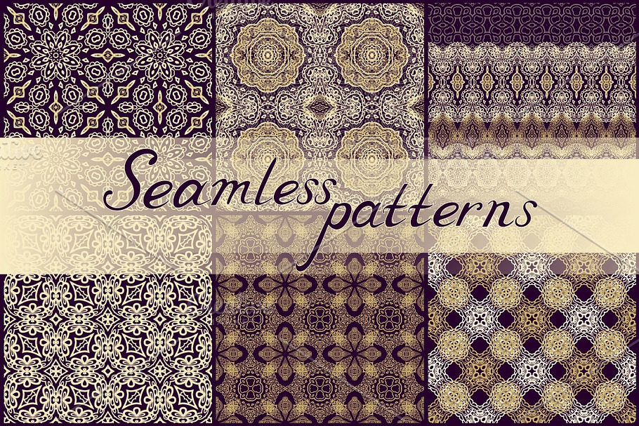 Set of ornamental textures in Textures - product preview 8