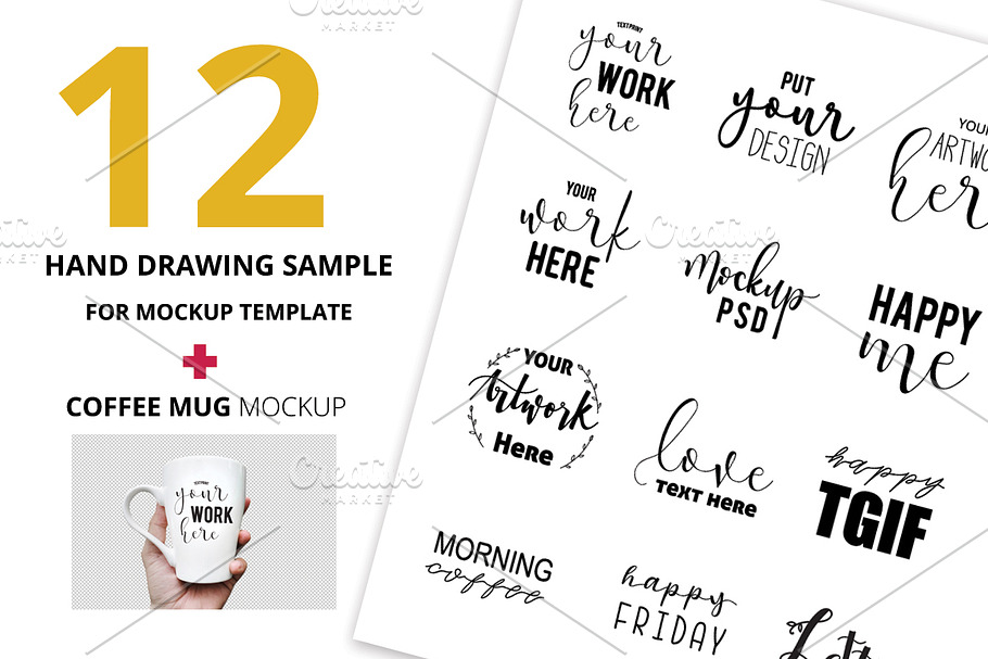12 Hand Draw Sample for Mockup 