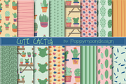 Cute cactus paper