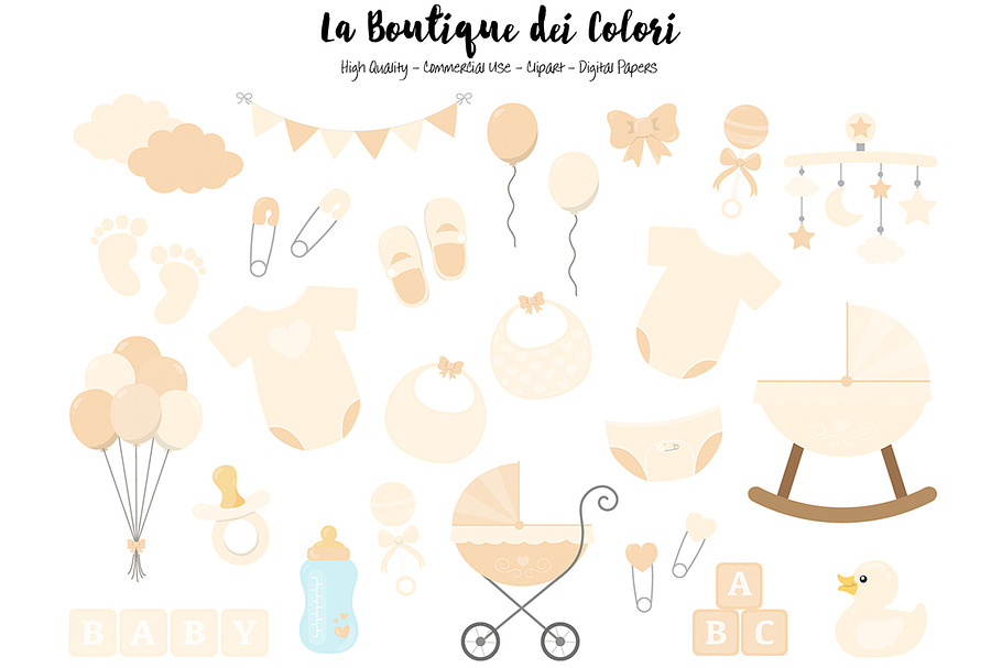 Ivory New Baby Clipart 