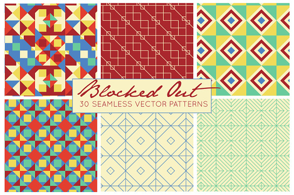 Seamless Vector Pattern Bundle in Patterns - product preview 2