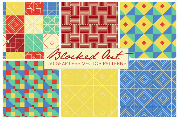 Seamless Vector Pattern Bundle in Patterns - product preview 4