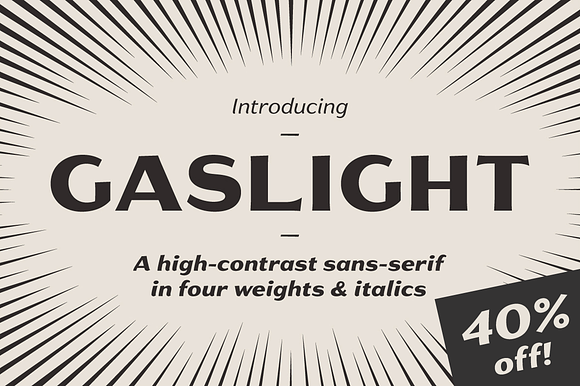 Gaslight - 40% off! in Sans-Serif Fonts - product preview 4