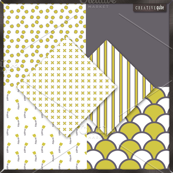 Digital Scrapbook paper pack in Patterns - product preview 2