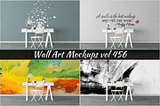 Wall Mockup - Sticker Mockup Vol 456