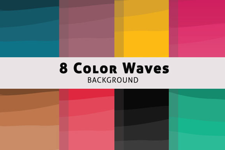 Color Wave Background in Textures - product preview 8