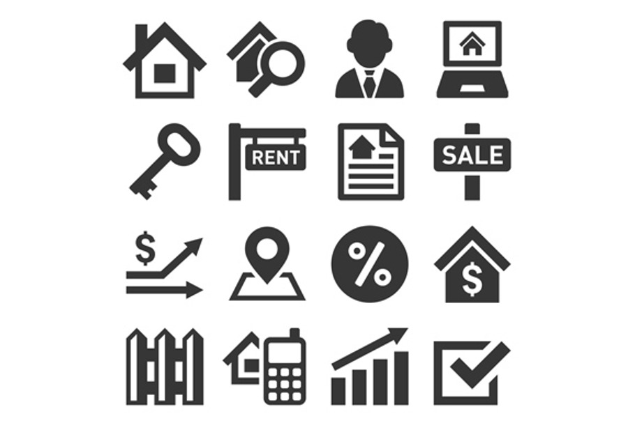 Real Estate Icons in Graphics - product preview 8