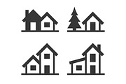 Home Icons Set for Real Estate Logo