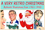 Retro Christmas Illustrations