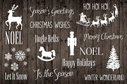 Holiday Christmas Word Photo Overlay