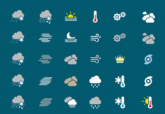 Weather icons in Graphics - product preview 3