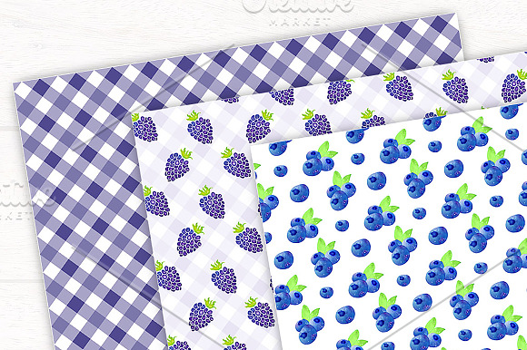 Berry Design Digital Paper in Patterns - product preview 1