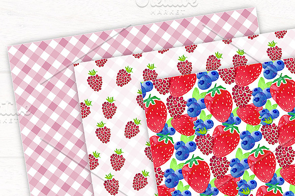 Berry Design Digital Paper in Patterns - product preview 3