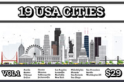 19 USA Cities